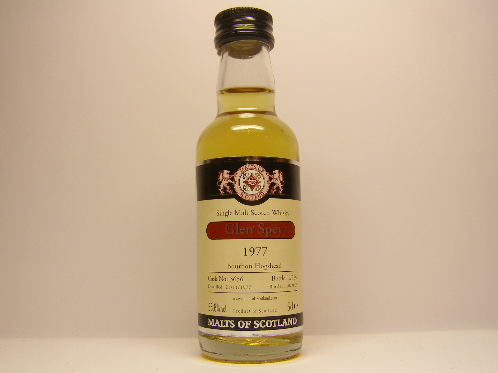 SMSW 1977-2009 "Malts of Scotland" 5cle 55,8%vol. 